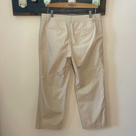 Lauren Ralph Lauren Light Cream Beige Khaki Straight Leg Ankle Pants Size 10 - Picture 9 of 15